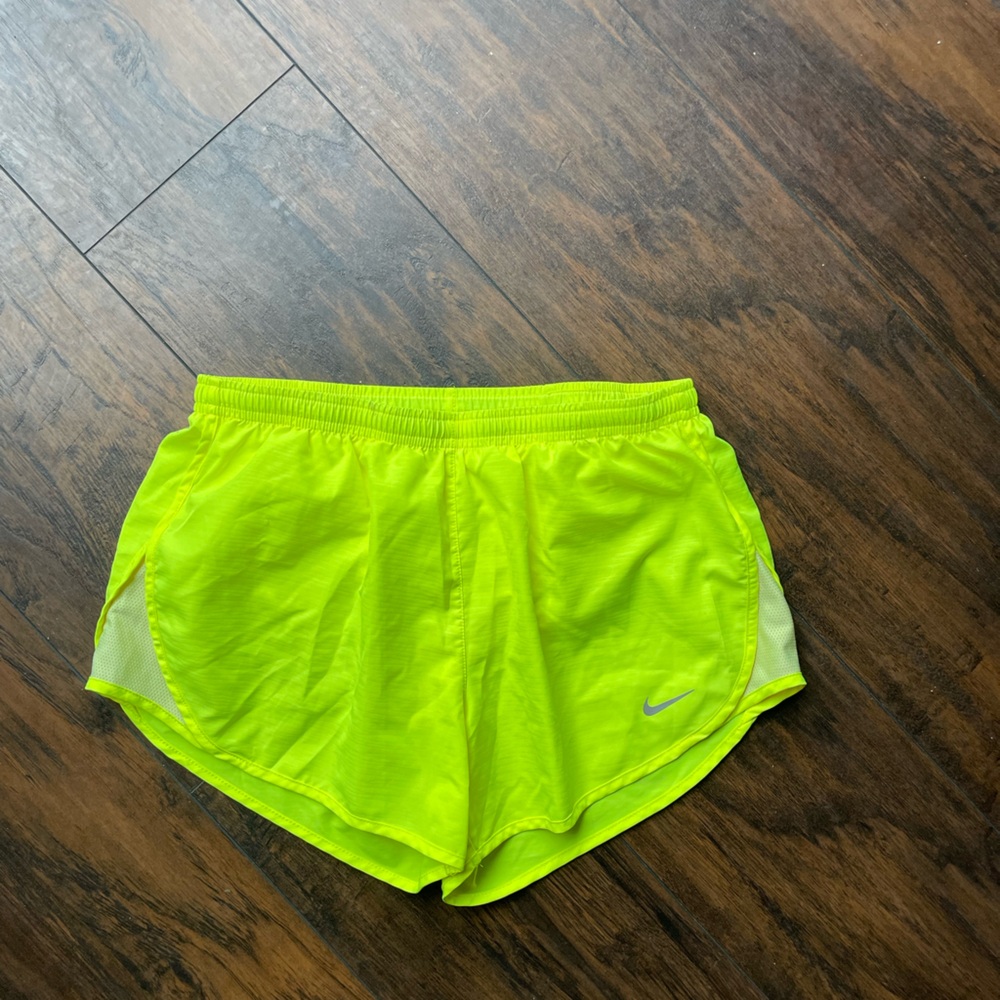 Neon running shorts